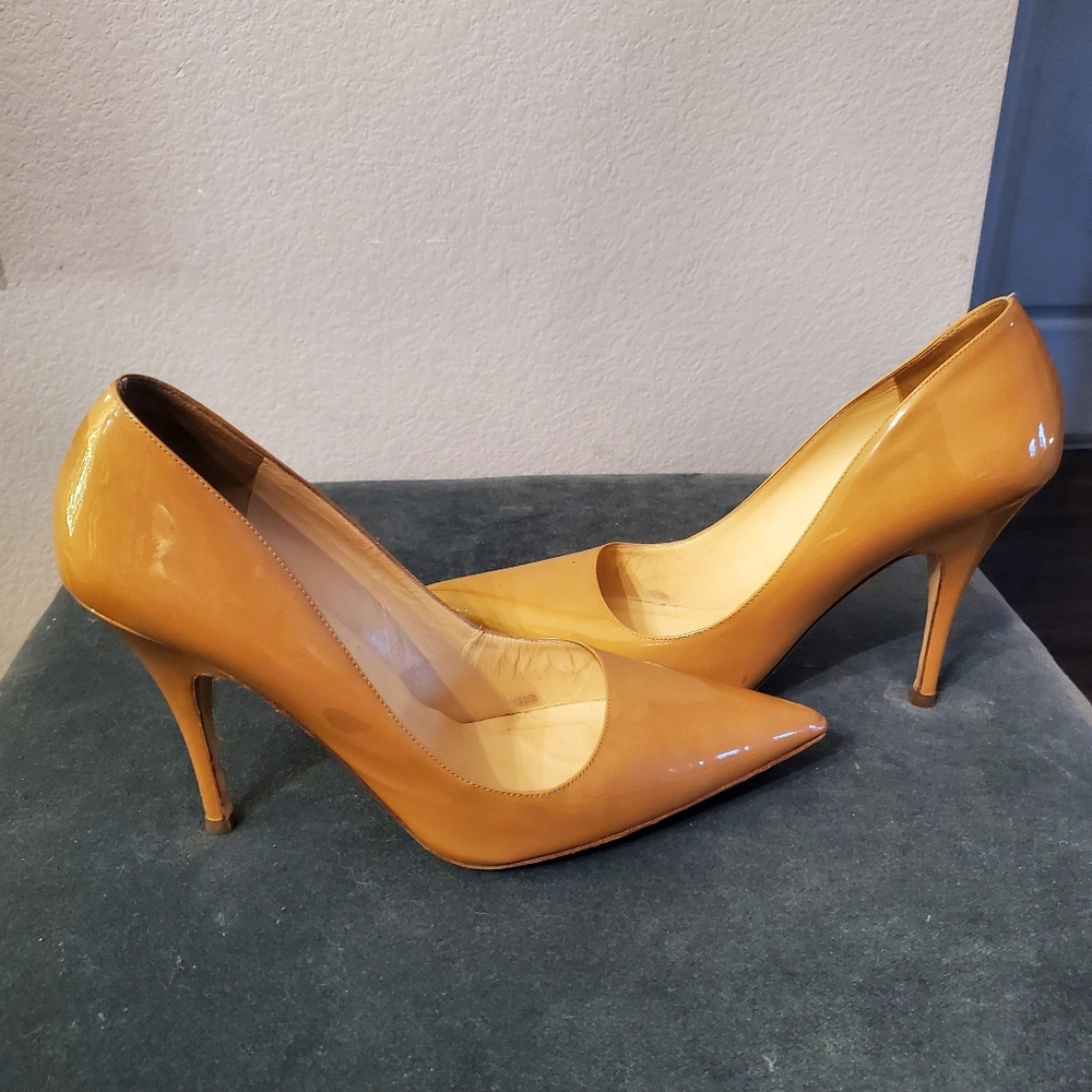KATE SPADE PATENT NUDE STILETTOS